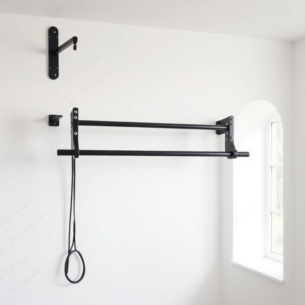 Sturdy wall-mounted pull-up bar for door frame installation